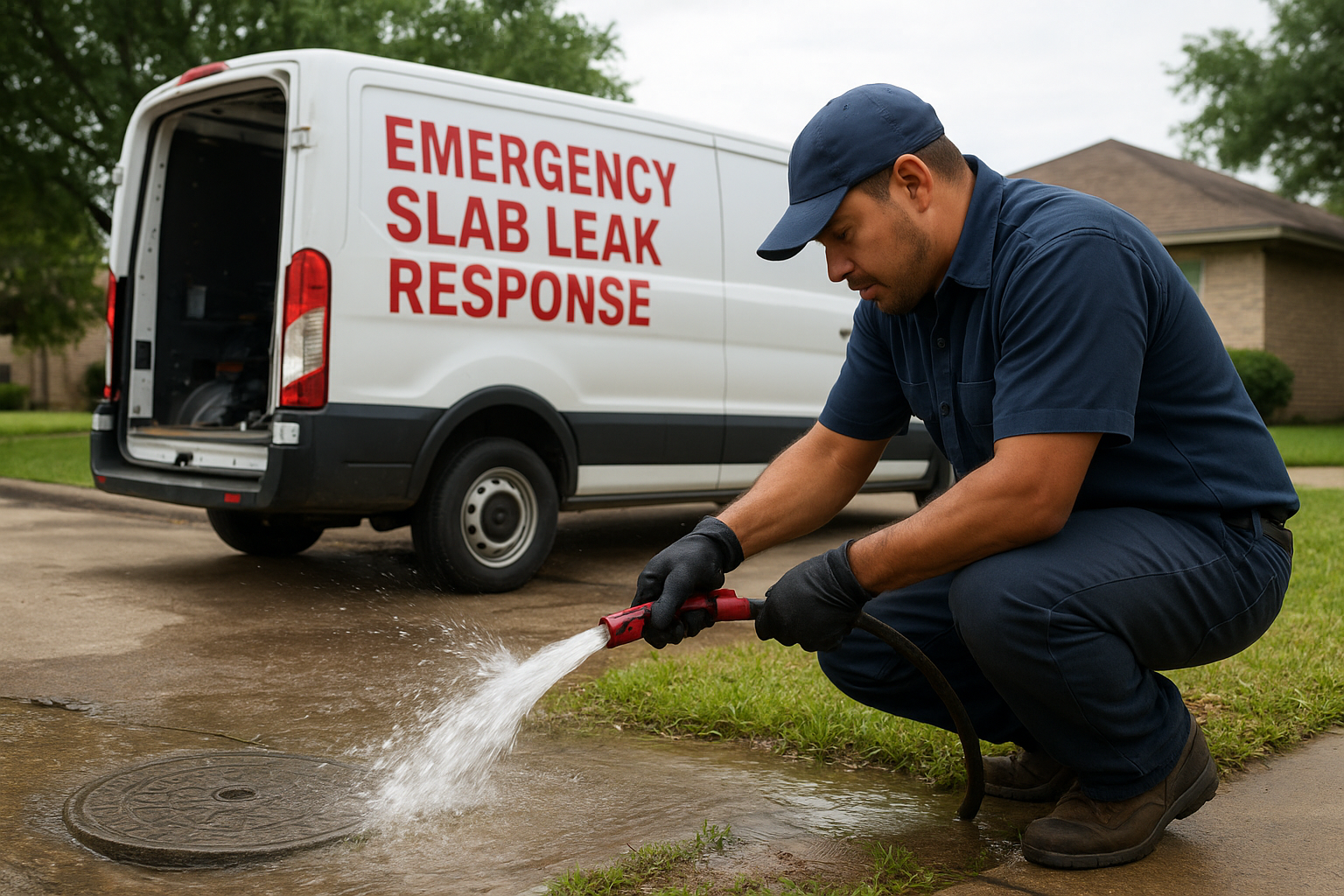 Emergency Slab Leak Response in Houston